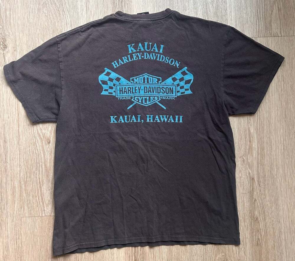 Harley-Davidson Kauai Hawaii Double-Sided Pocket Graphic T-Shirt